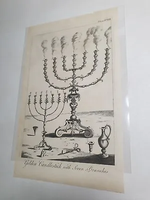 Large Antique 18th Century Etching / Engraving Print Jewish  • £30