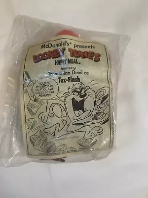 Looney Tunes Tasmanian Devil As Taz-Flash Vtg 1991 McDonald Happy Meal Toy New • $4.12