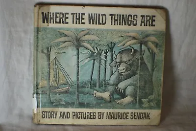 WHERE THE WILD THINGS ARE Sendak 1st Edition 1963 Library Harper Crest • $48