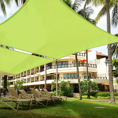 Sun Shade Sail Rectangle UV Block Canopy Cover Patio Pool Outdoor Apple Green • $39.90