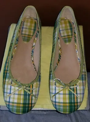 BP Plaid Multi-color Flats With Bows On The Front Sz 9.5 M • $14