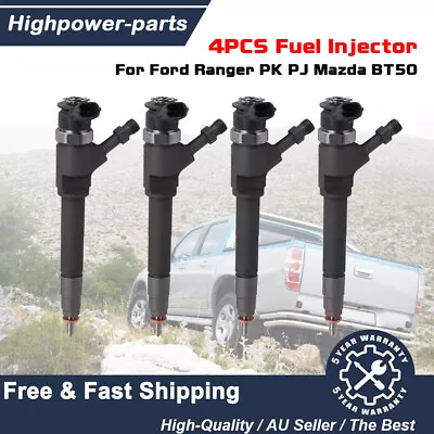 4PCS Fuel Injector 0445110249 Fit For Ford Ranger PK PJ Mazda BT-50 2006-2011 AU • $450