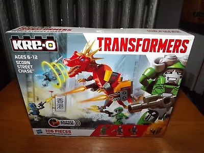 Rare Kre-o Transformers Scorn Street Chase Kit #a6950 106 Pieces Nib 2013 • $51.55