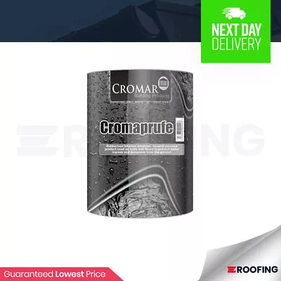 Cromaprufe AQ Bitumen Emulsion Liquid DPM | Aqueous DPC Damp Proof Paint 5L • £22.99