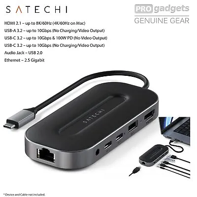 $229.99 • Buy Satechi USB4 Multiport Adapter Hub  2.5G Ethernet For Macbook/ Surface Pro/ IPad