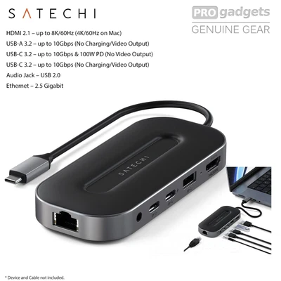 $229.99 • Buy Satechi USB4 Multiport Adapter Hub  2.5G Ethernet For Macbook/ Surface Pro/ IPad