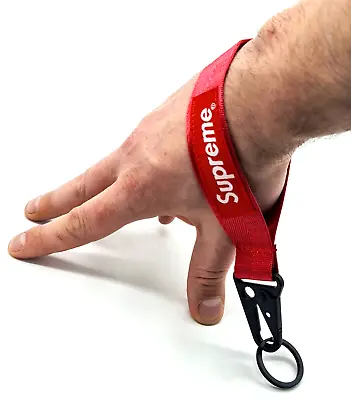 Supreme Lanyard Wrist Strap Key Ring Key Chain Lanyards For Neck Belt Loop ✅  UK • £5.99