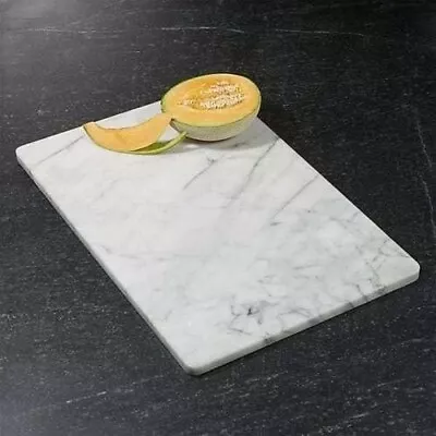 Kitchen Cutting Board White Marble Dough Pastry Slab Rolling Decor 24 X16'' • $97.98