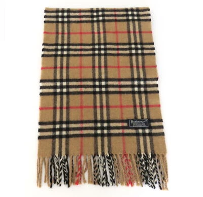 £100.82 • Buy Burberry Archive Beige Check Cashmere Scarf