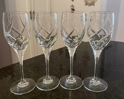 Mikasa Olympus Crystal Wine Glasses~ Set Of 4~ Exquisite~ Great Condition • $54.95