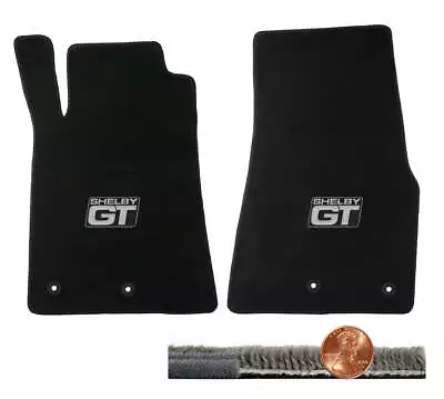 2013 2014 Shelby Mustang Black Ultimat Front Floor Mats Set - Shelby GT Logo • $160.99