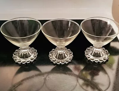 3.5  Vintage Anchor Hocking BOOPIE Clear Champagne Sherbet Glass Replacement.  • $15