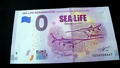 £7.72 • Buy 2019 Sea Life King Winter 0 Euro Souvenir Aquarium Money Note Animal Banknote!