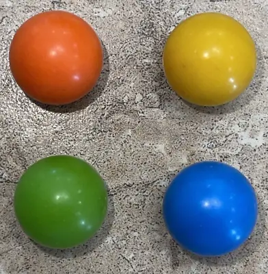 4 SPARE RACING MARBLES-The Magnificent Race Darstardly Dan Game (1975) Free Ship • $6.94