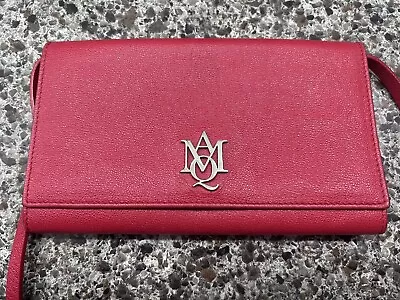 Alexander McQueen Red Leather Cross Body Bag • $200