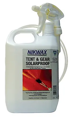 Nikwax SALE!! Tent&Gear SPRAY ON Solar Proof 2.5 Litre UV Waterproofing  • £17.99