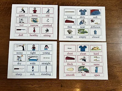Montessori Language Arts ANTONYMS Matching Card Set Educational Materials • $14.90