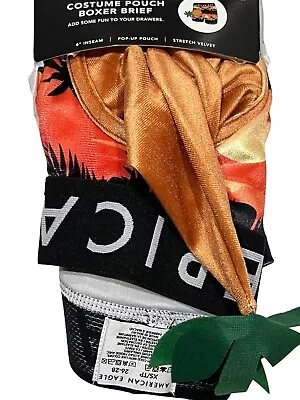 NWT AMERICAN EAGLE Costume Pouch Boxer Brief Sz XS-S-M-L-XL Orange Palm Tree #34 • $29