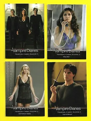 2014 Cryptozoic The Vampire Diaries Season 3 Base Card 1 - 72 You Pick Your Card • $1.71