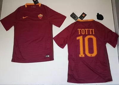 10042 As Roma Nike Totti Home Jersey T-Shirt Trikot • $214.31