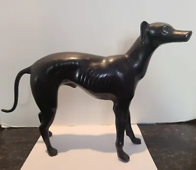 £43.01 • Buy Vintage Bronze Greyhound Whippet Dog Sculpture 14  X 12 