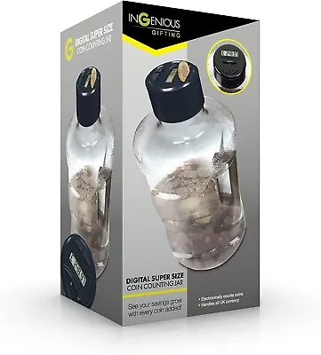 InGenious Super Size Coin Counting Jar RRP £24.95 • £11.49