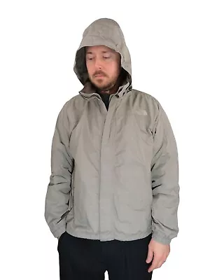 The North Face Rain Jacket Mens Size Medium Parka Hooded Lightweight Brown Coat • $29.99