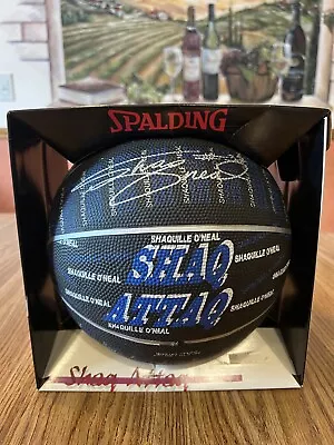 Shaquille O'Neal / SHAQ ATTAQ Signed Spalding Indoor/Outdoor Basketball • $35