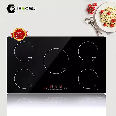 $297.82 • Buy 36 Inch Electric Cooktop,Built-in,5 Burner,Ceramic Glass Stove Top,Touch Control