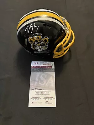 LUTHER BURDEN III MISSOURI TIGERS BLACK SPEED Mini Helmet WR MIZZOU NFL JSA • $149.99