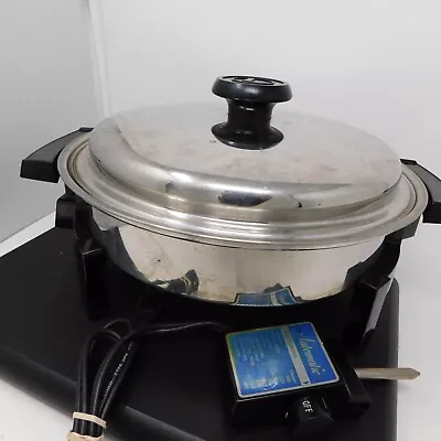 Lifetime SS Electric  11” Skillet Lid Cord 27906 Completely Submersible USA Made • $66.30