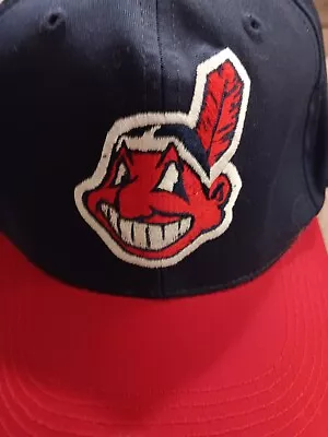 Cleveland Indians VTG Snapback Grosscap G Cap Hat 80s 90s Chief Wahoo • $20