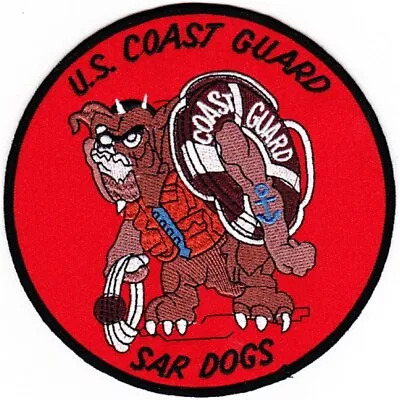Coast Guard Search And Rescue Sar Dogs Embroidered 5  Patch • $34.99