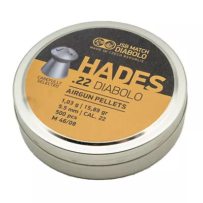 JSB Hades 5.5mm (.22) Hunting Pellets (x500) • £19.49