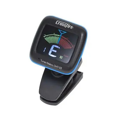 $23.96 • Buy NEW Crossfire Deluxe Chromatic Clip-On Tuner Metronome For Guitar, Bass, Ukulele