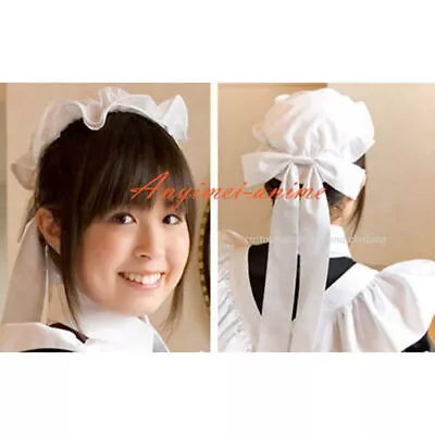 Sissy Maid White Hat French Uniform Headpiece & • $18.99
