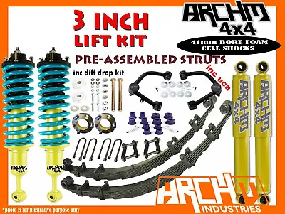 Lift Kit 3  Archm4x4 F&r Suspension+dd+uca For Toyota Hilux N80 15-on • $2165