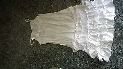$19 • Buy DKNY Summer Dress, White Teen Size