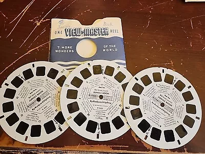 Vintage Jungle Book Walt Disney Viewmaster 3 Reels View Master B-363 • $8.88