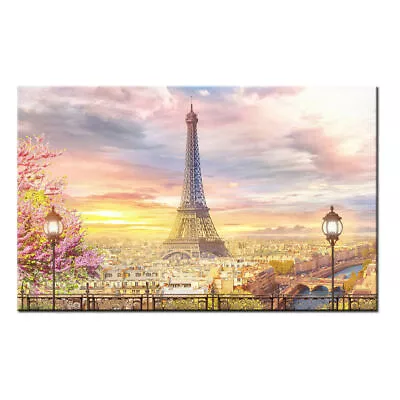 Beautiful Paris Eiffel Tower Wall Art Picture Home Decor Printed Canvas Modern • $12.34