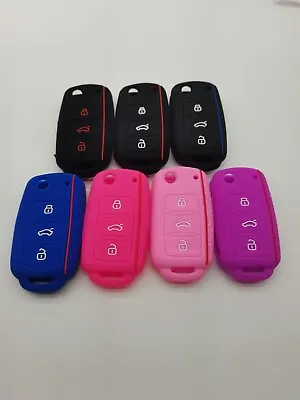 $6.99 • Buy Silicone Key Cover For Volkswagen Beetle Caddy Eos Golf Jetta Polo Tiguan Passat