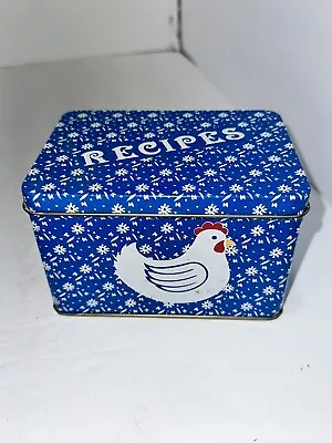 Vintage Chicken Recipes Box With Handwritten -typed Recipes  • $30