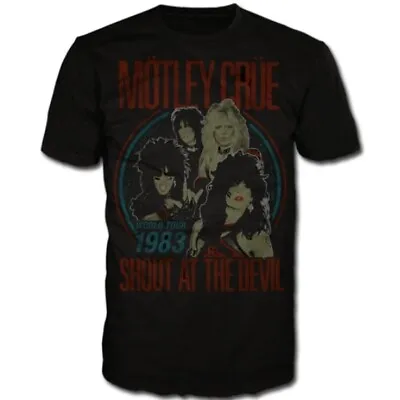 Motley Crue Shout At The Devil Vintage World Tour Shirt S-XXL Official T-Shirt  • $39.99