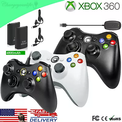 Wireless Game Controller For Microsoft Xbox 360/360Slim/360E Console PC Windows • $12.89