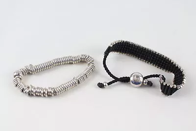 Links Of London Bracelets Sterling Silver Sweetie Friendship Slider X 2 (58g) • £8.50