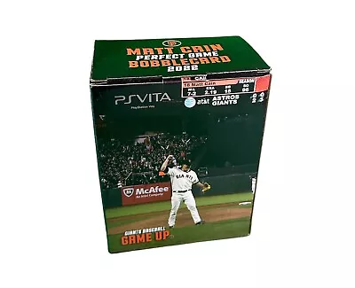 SF Giants 2022 Matt Cain Perfect Game Bobblehead Brand New In Box • $25.50