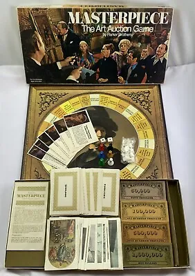1970 Masterpiece Game Art Auction Game By Parker Brothers Complete Very Good • £86.85