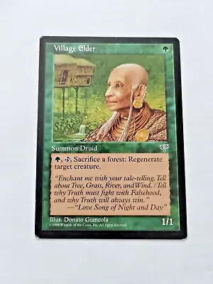 MTG Village Elder Mirage Regular Common Edge Wear - See Pics • $1.89