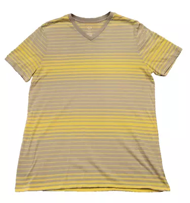 Mossimo Shirt Adult Large Gray Yellow Striped Outdoor Lightweight Casual Mens • $9.99