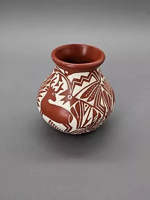 Small NATIVE AMERICAN LAGUNA PUEBLO VASE SALLY R. GARCIA - 4 3/4  • $119.99